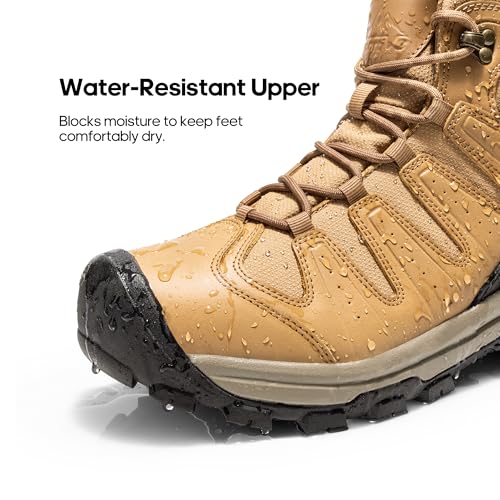 NORTIV 8 Men's Mid Hiking Boots Waterproof Outdoor Trekking Shoes C306805