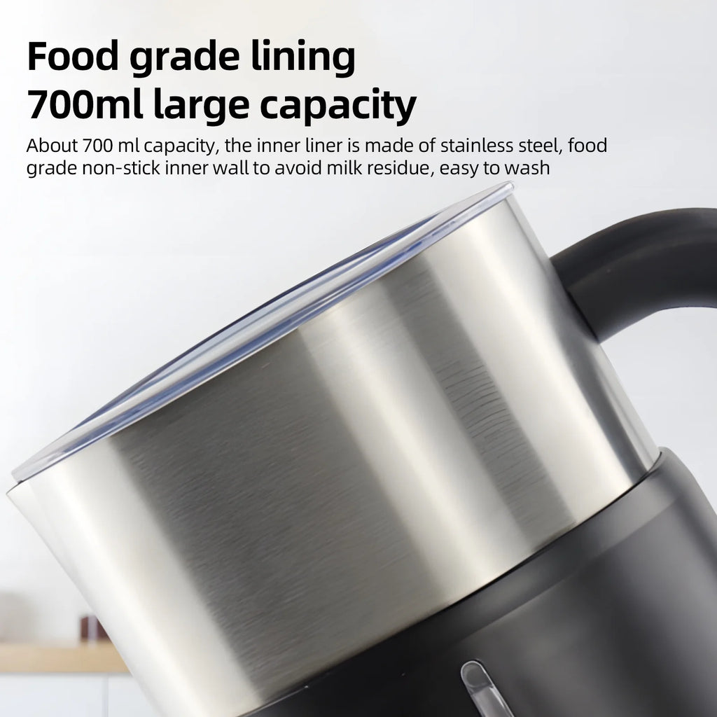 5 in 1 Electric Milk Frother 24oz Hot and Cold Foam Maker for Latte Q2083