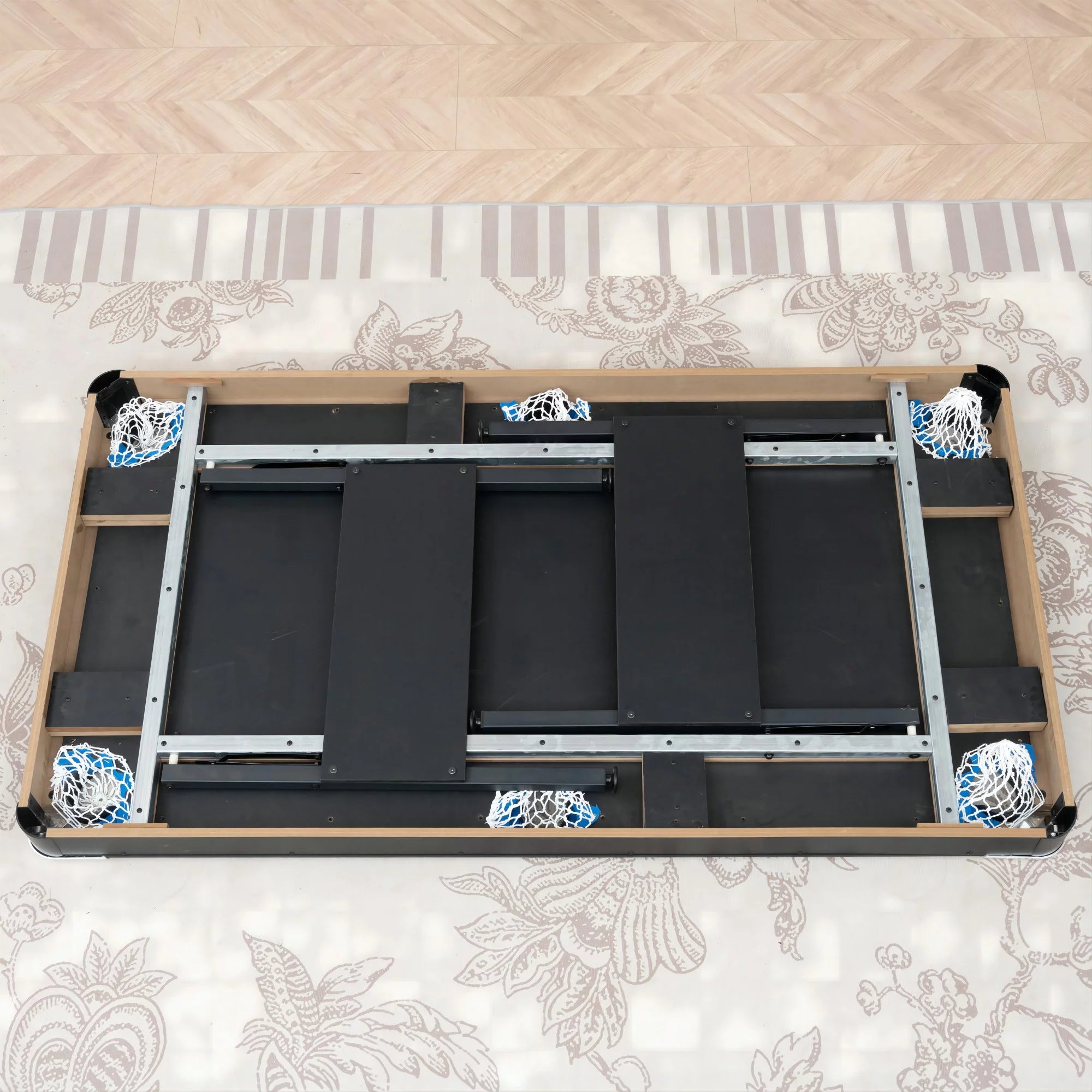 SEGMART 3 in 1 Billiards Table 5.5 ft Folding Pool Table with Accessories, Black Blue Felt A6150