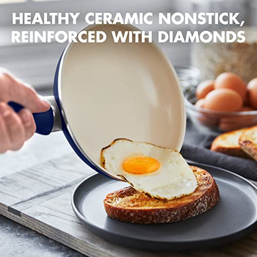 GreenPan Rio 16 Piece Cookware Set, Hard Anodized Ceramic Nonstick, Black C3064