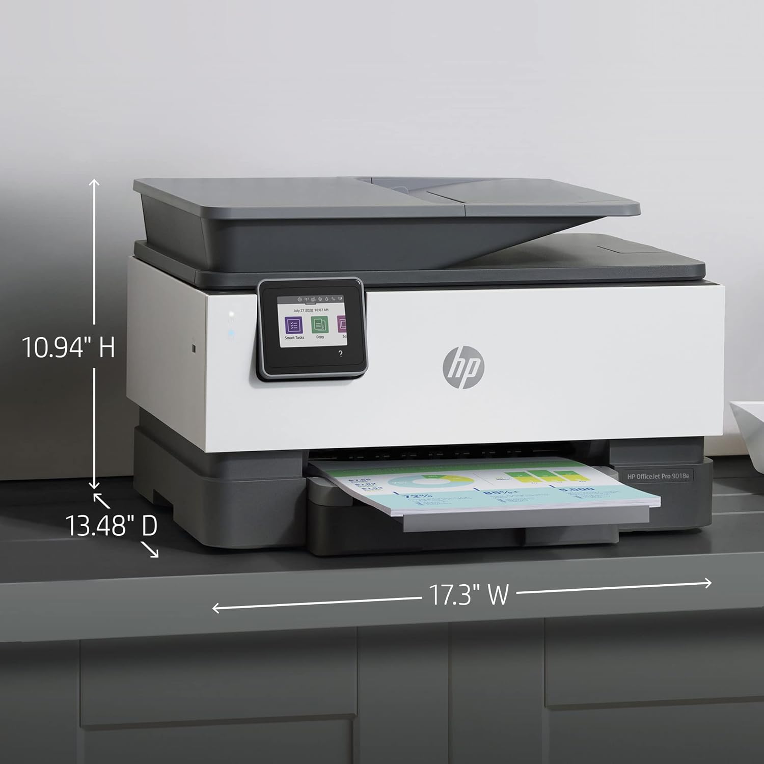 HP OfficeJet Pro 9018e Wireless All-in-One Inkjet Printer with Auto 2-Sided Printing L258392