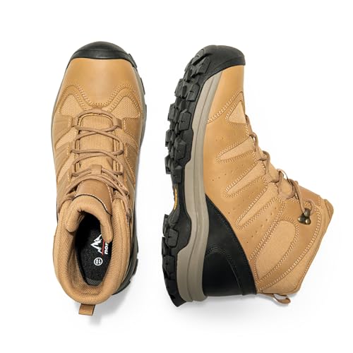 NORTIV 8 Men's Mid Hiking Boots Waterproof Outdoor Trekking Shoes C306805