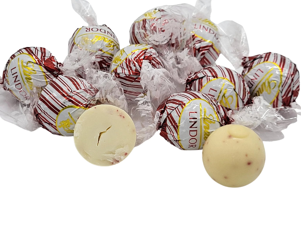 Lindt Peppermint Lindor Truffles White Chocolate Candy, 4 lbs D93643
