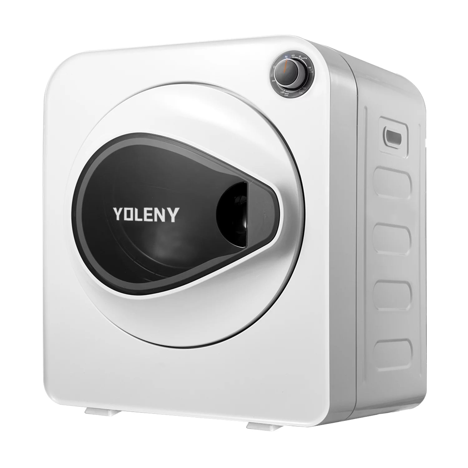 Erinnyees Electric Compact Laundry Dryer, 13.2 lbs Stainless Steel Portable Dryer with Exhaust Pipe, White D674