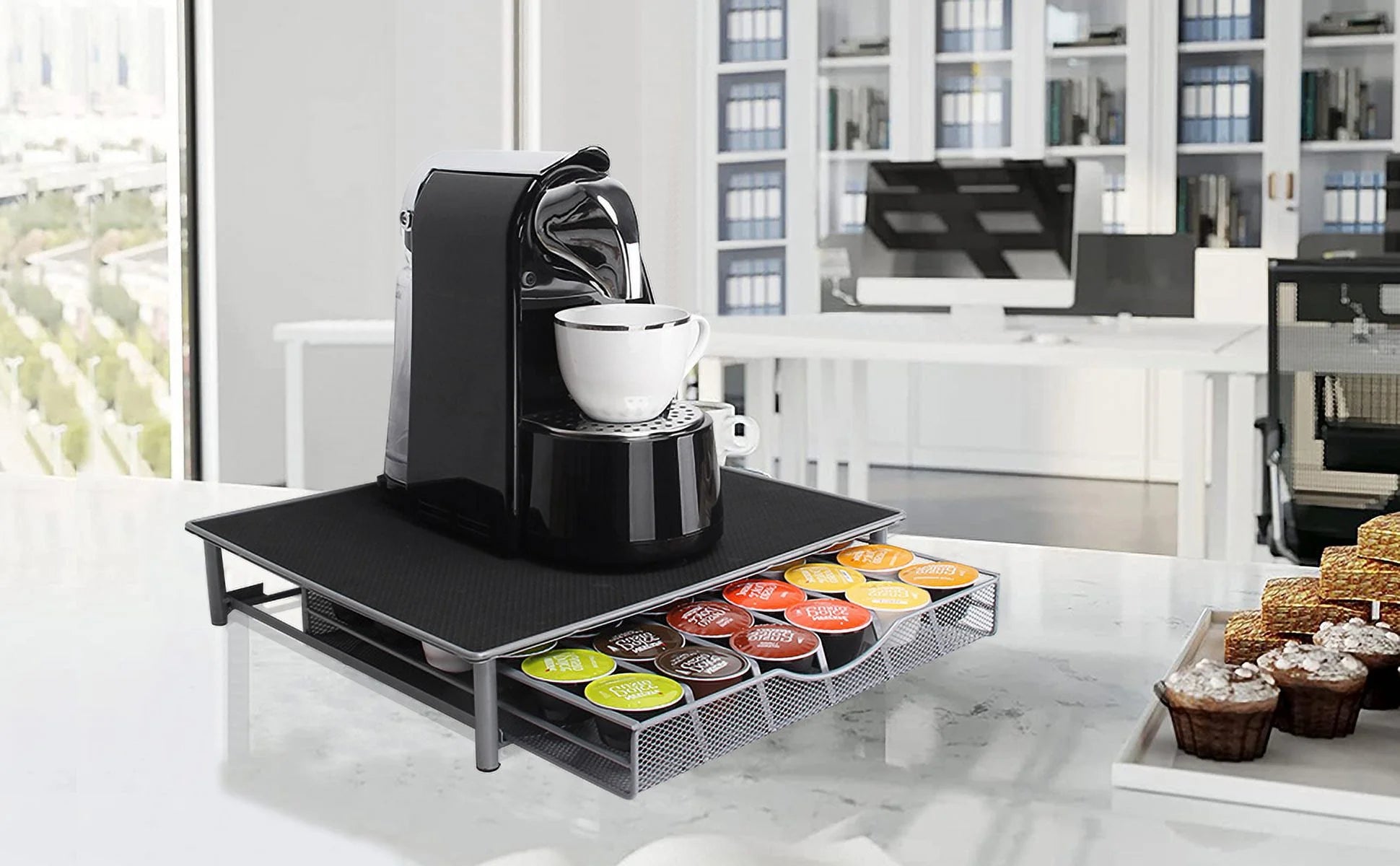 Isyunen K-Cup Holder Drawer Storage for Keurig Coffee Pods, 36 Capacity H394