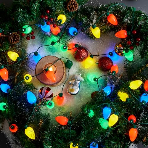 JOYIN Christmas LED Light Up Bulb Necklaces 6 Pack D86322