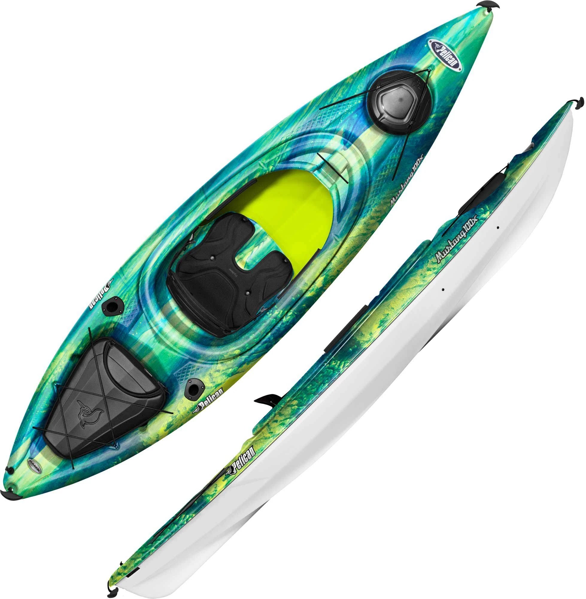 Pelican Mustang 100x Kayak, Blue