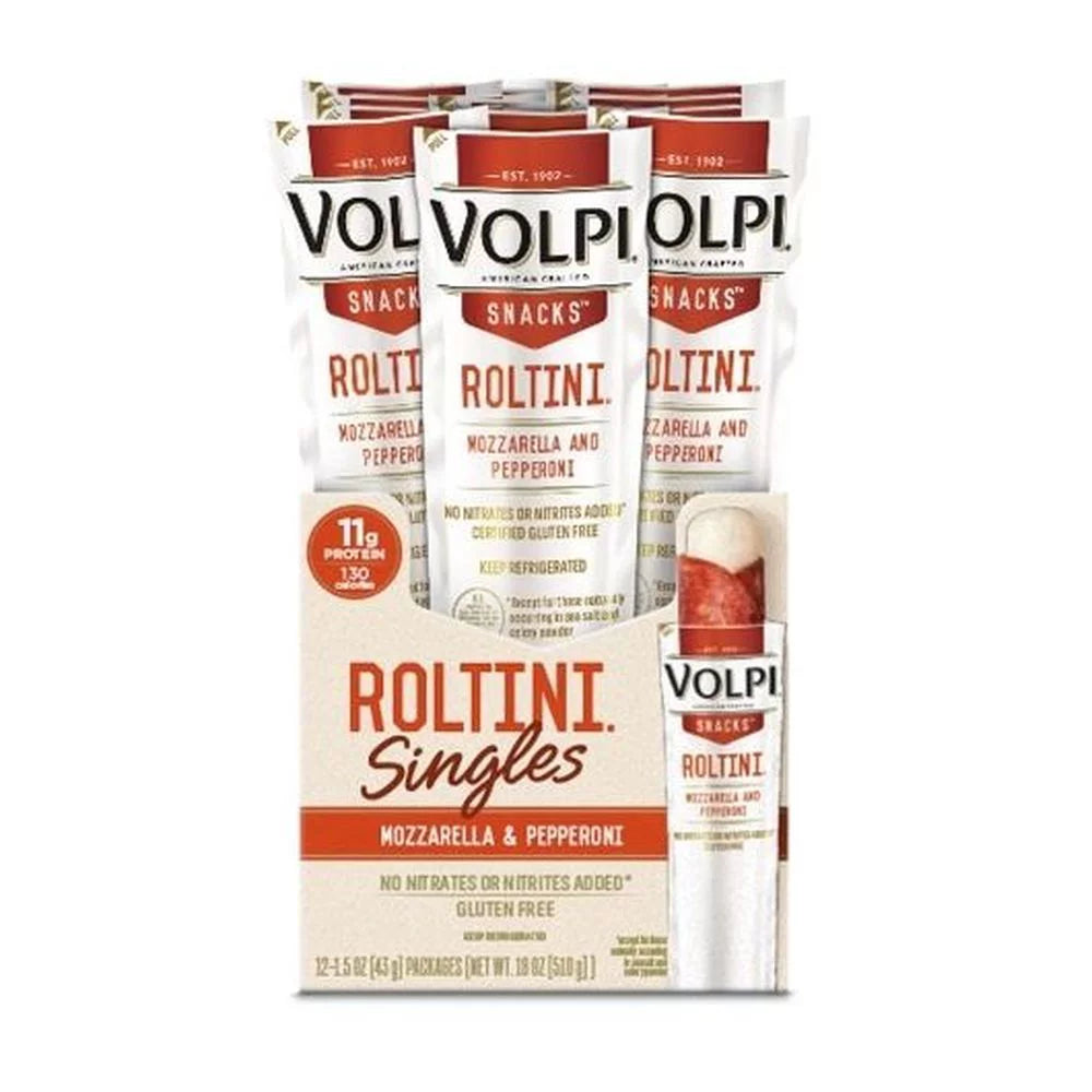 Volpi Roltini Singles with Pepperoni Pork, 0.8 oz, 24 Count T97619