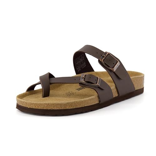CUSHIONAIRE Women's Luna Cork Footbed Sandal I795