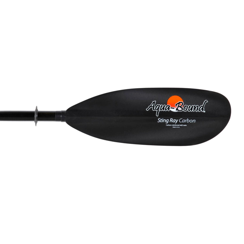Aqua-Bound Sting Ray Carbon Kayak Paddle Small, 2-Piece, Posi-Lok - Black