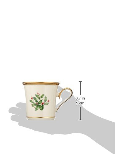 Lenox 18 Oz Stoneware Holiday Cocoa Mug, Red/Green D279