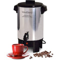 West Bend Highly Polished Aluminum Party Perk Coffee Urn Features Automatic Temperature Control Large Capacity with Quick Brewin