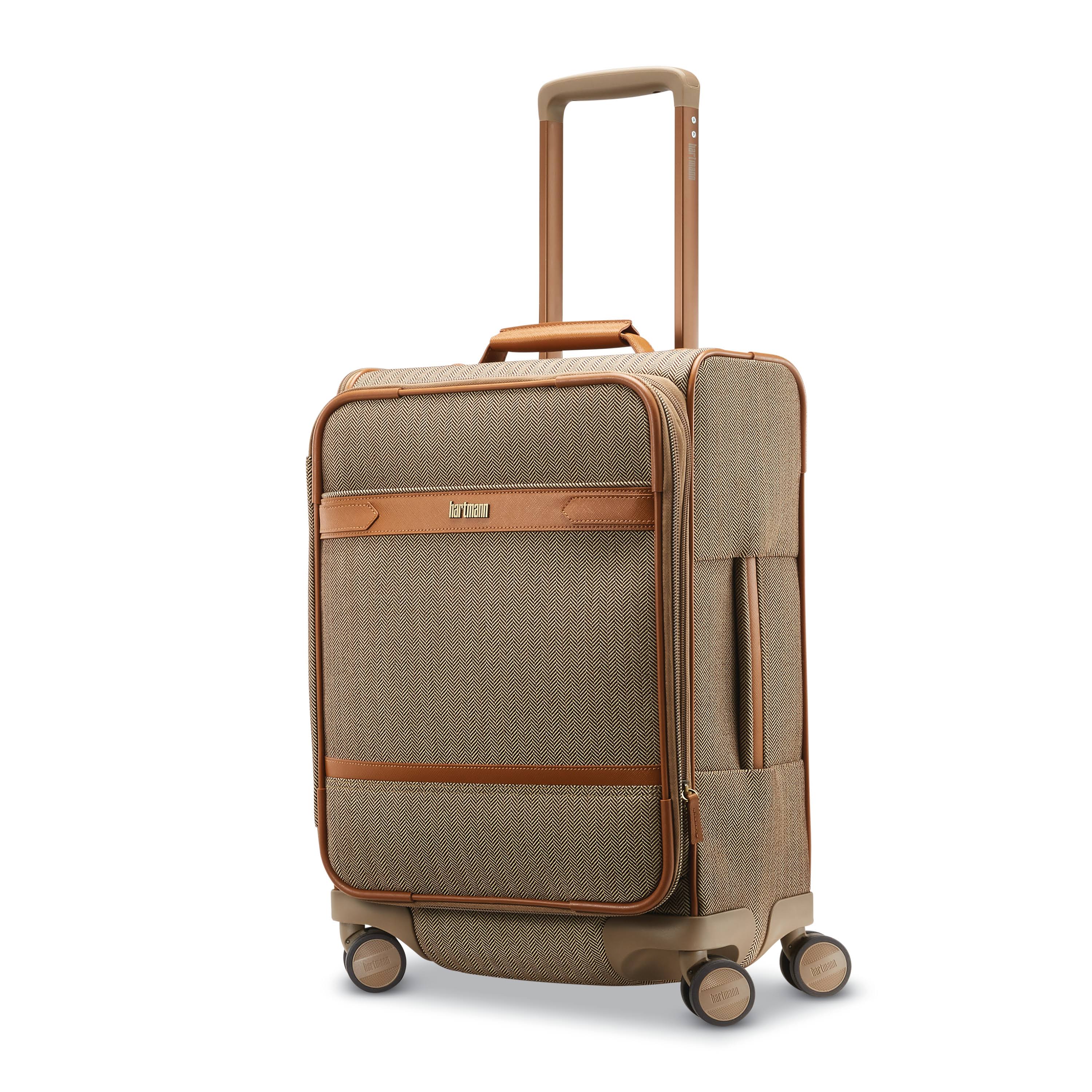Hartmann Herringbone Deluxe Domestic Carry on Expandable Spinner - Terracotta Herringbone