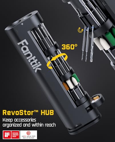 Fanttik F2 Master Mini Cordless Rotary Tool Kit, 5 Speed, 35 Accessories Q64782