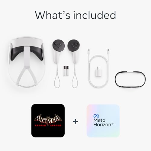 Meta Quest 3S 256GB with Batman: Arkham Shadow and Meta Horizon+ Starter Bundle F74336