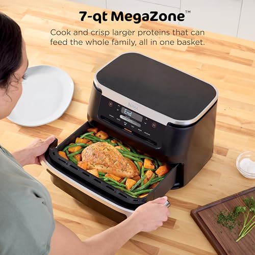 Ninja DZ401 Foodi 10 Quart DualZone XL 2-Basket Air Fryer, Grey L260
