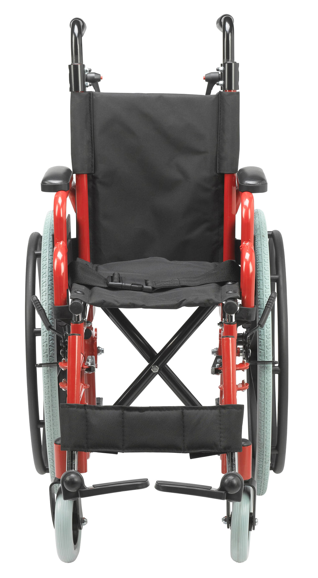 Drive Medical Wallaby Pediatric Folding Wheelchair 12x22 Red I39121
