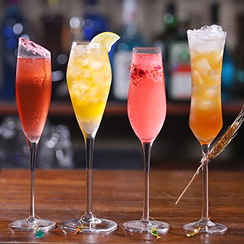 Christmas Wine Glass Charms - Stem Glass Markers for Holiday Party (18 Pack) O196746