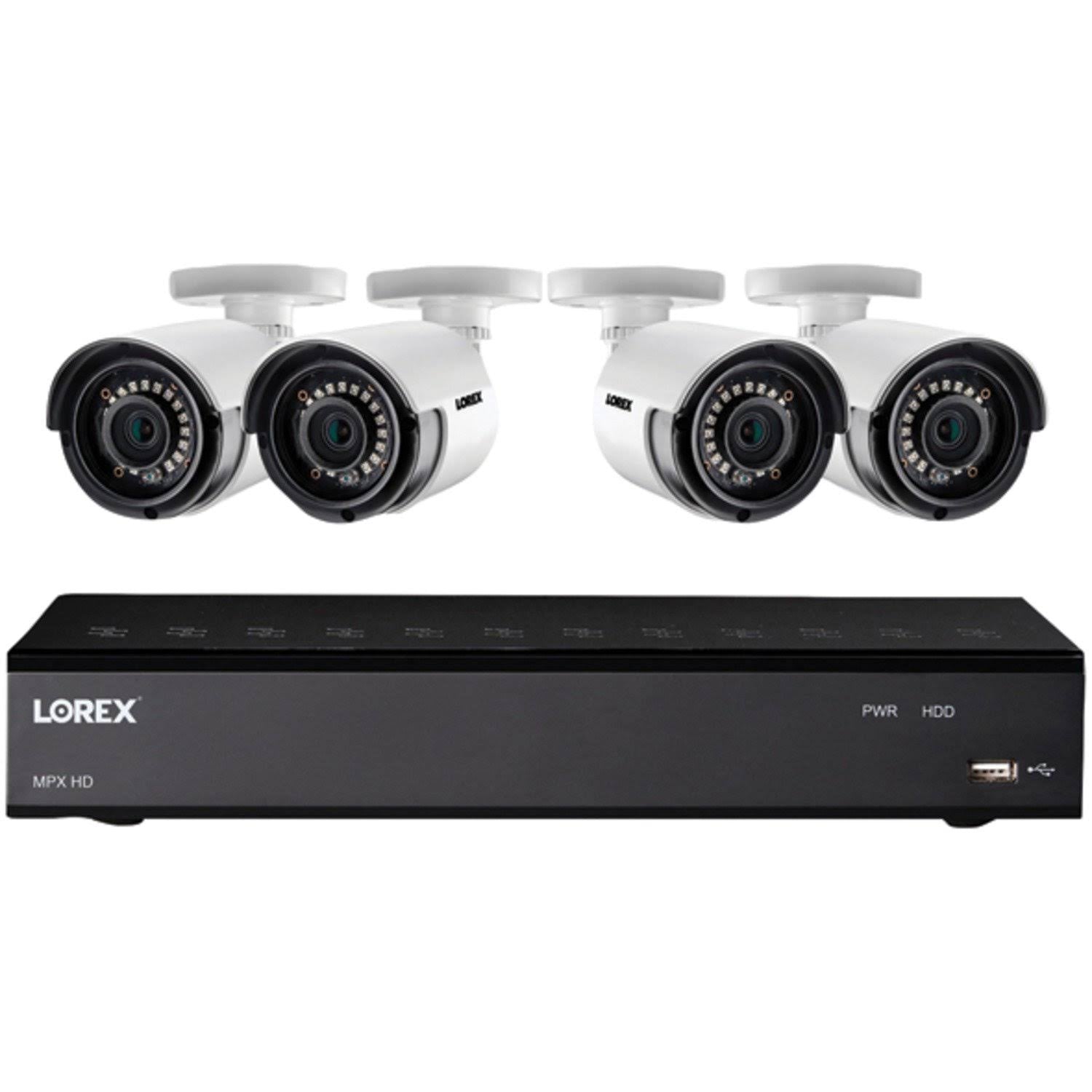 Lorex HD Security Camera System with DVR and 4 Bullet Cameras T245