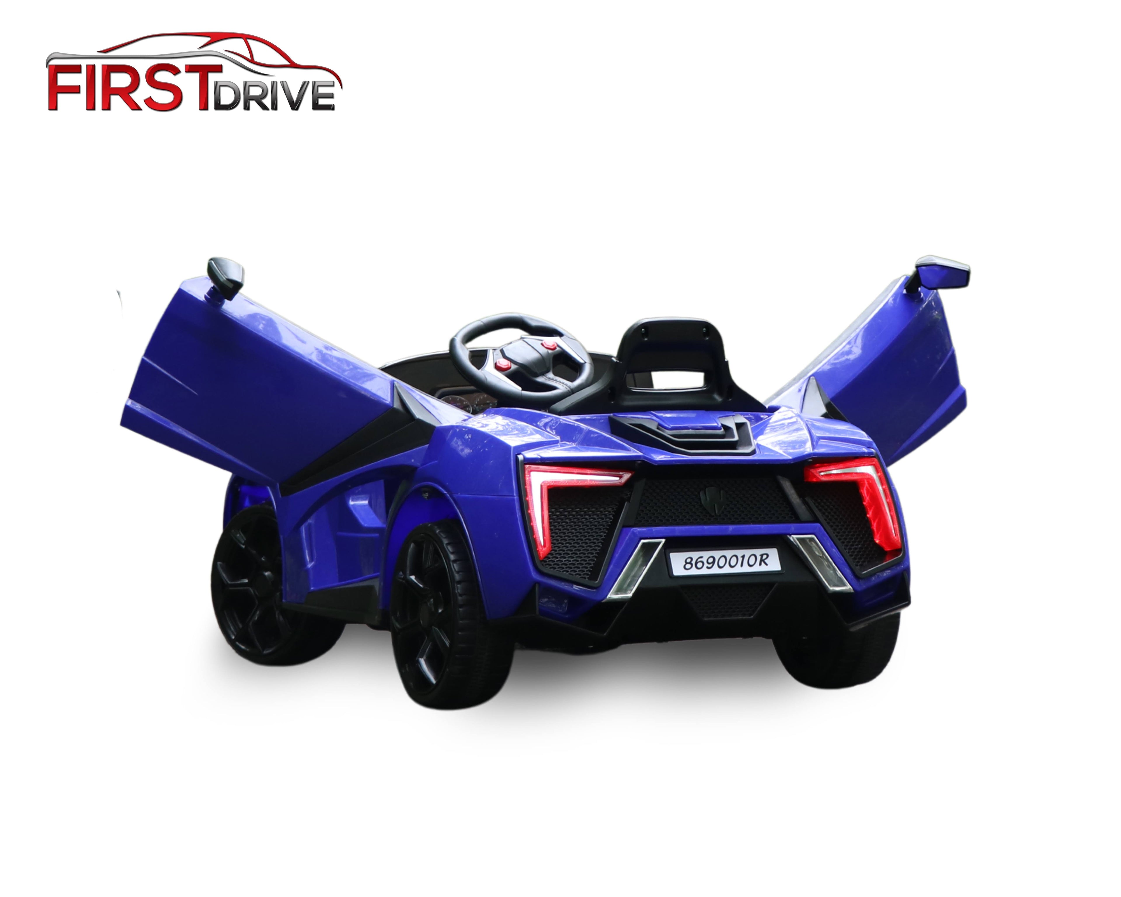 First Drive Lykan Hypersport Style Blue 12V Kids Ride On Car with Remote K15732