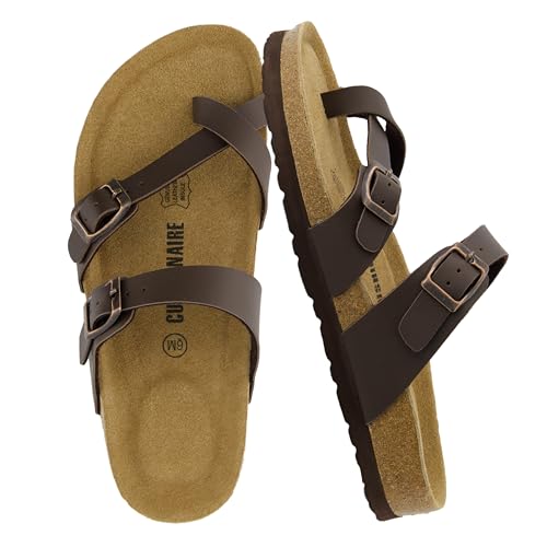 CUSHIONAIRE Women's Luna Cork Footbed Sandal I795