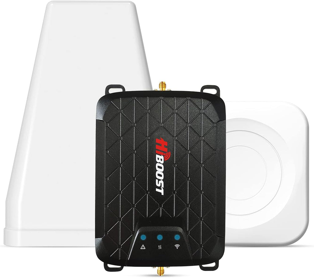HiBoost Cell Phone Booster for Home, Typical 1,500 sq ft, Signal Booster Support Band 5, 12/17, 13 - Verizon, AT&T, T-Mobile, Boosts 5G/4G LTE,FCC Approved