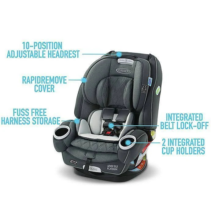 Graco 4ever DLX Platinum 4 in 1 Convertible Car Seat C64068