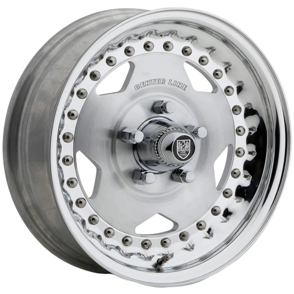 Centerline Convo Pro Polished Wheel Rim, 15 inch x 8 inch 5 x 4.75 inch +0mm, Silver