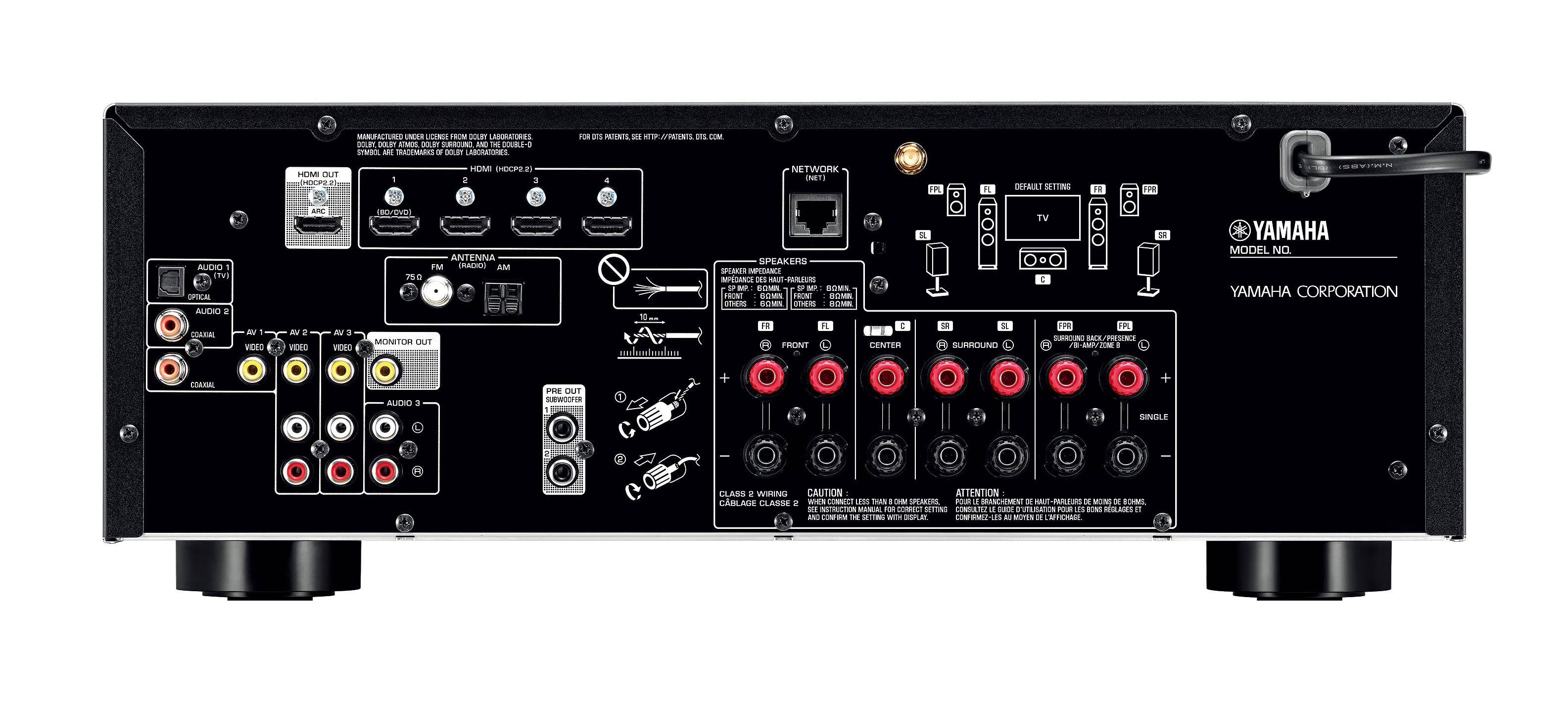 Yamaha RX-V583 7.2 Channel AV Network Receiver N4958