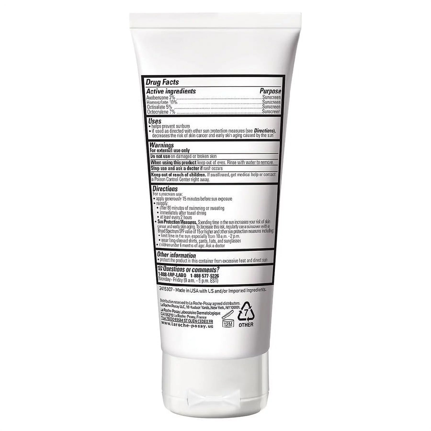 La Roche-Posay Anthelios Body & Face Sunscreen SPF 60 J551