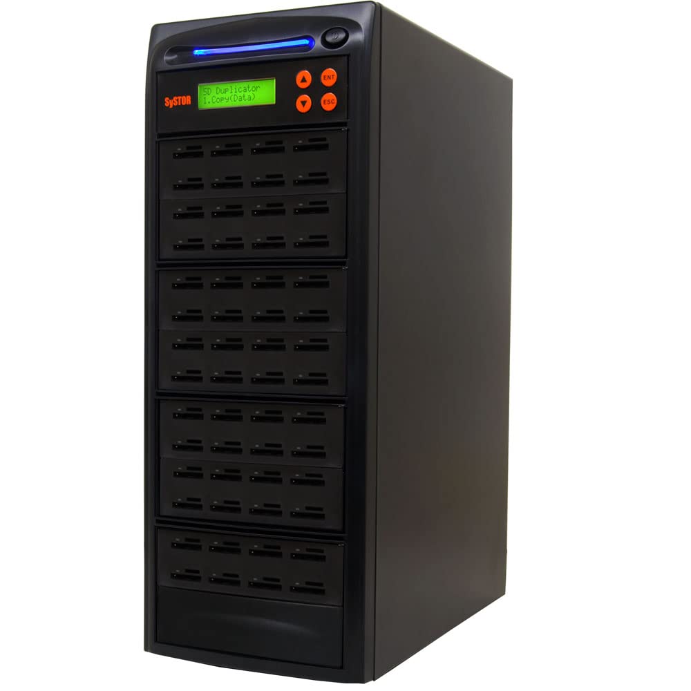 Systor 1:7 SD/microSD Card Duplicator, Standalone Flash Memory Copier & Eraser J12127