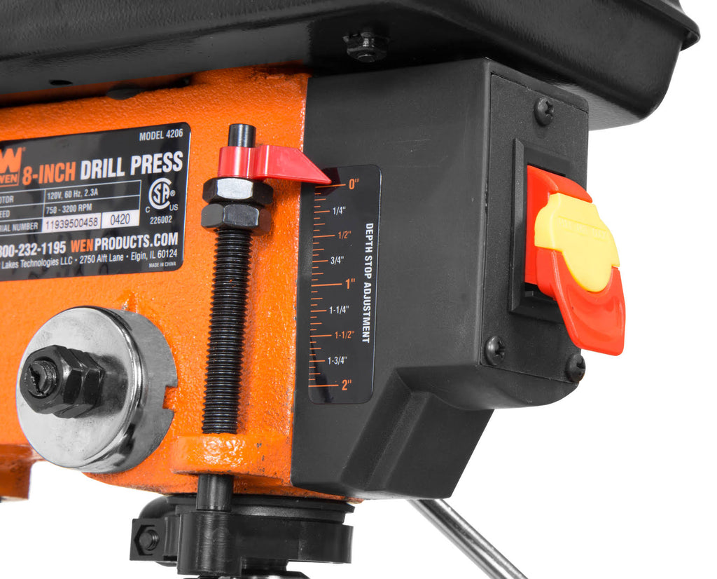 WEN 4206 2.3-Amp 8-Inch 5-Speed Cast Iron Benchtop Drill Press S324