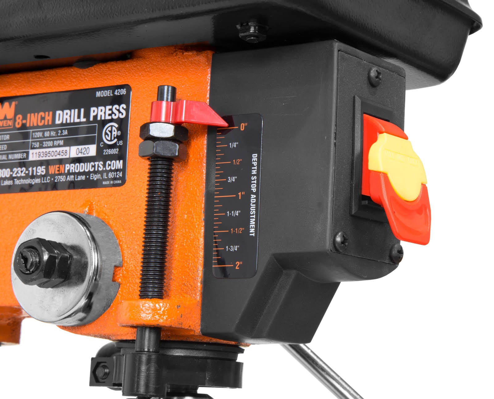 WEN 4206 2.3-Amp 8-Inch 5-Speed Cast Iron Benchtop Drill Press S324