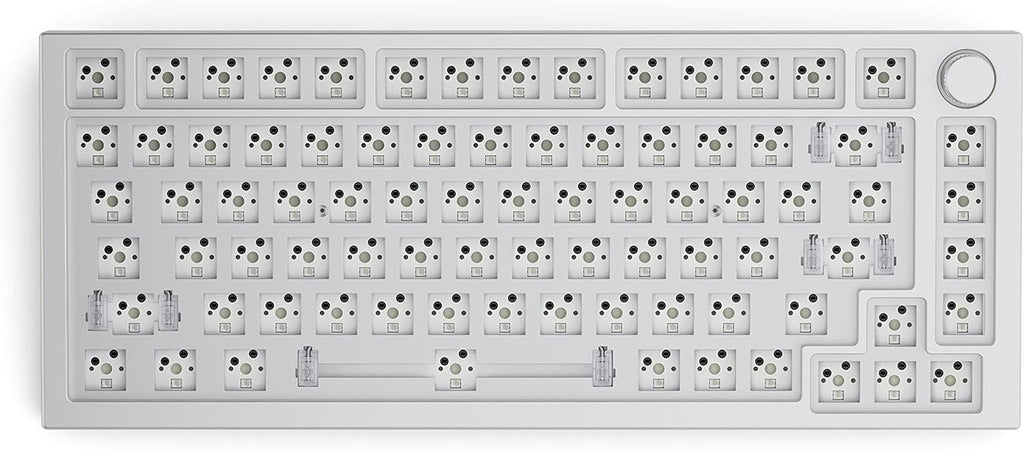 Glorious GMMK Pro Modular Mechanical Keyboard, 75% White Ice S84115