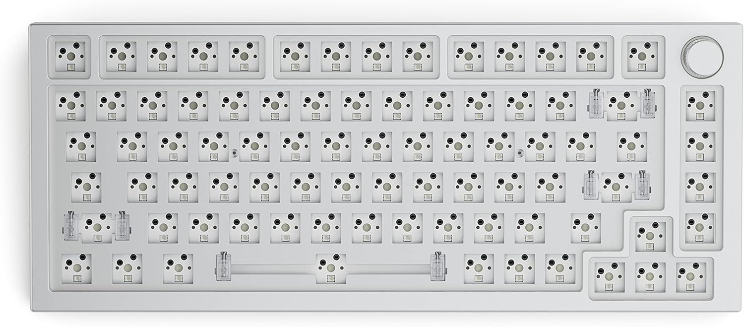 Glorious GMMK Pro Modular Mechanical Keyboard, 75% White Ice S84115