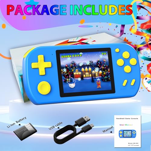 Handheld Games for Kids with 218 Built-in Games, 3.0" HD Screen, Blue G103188