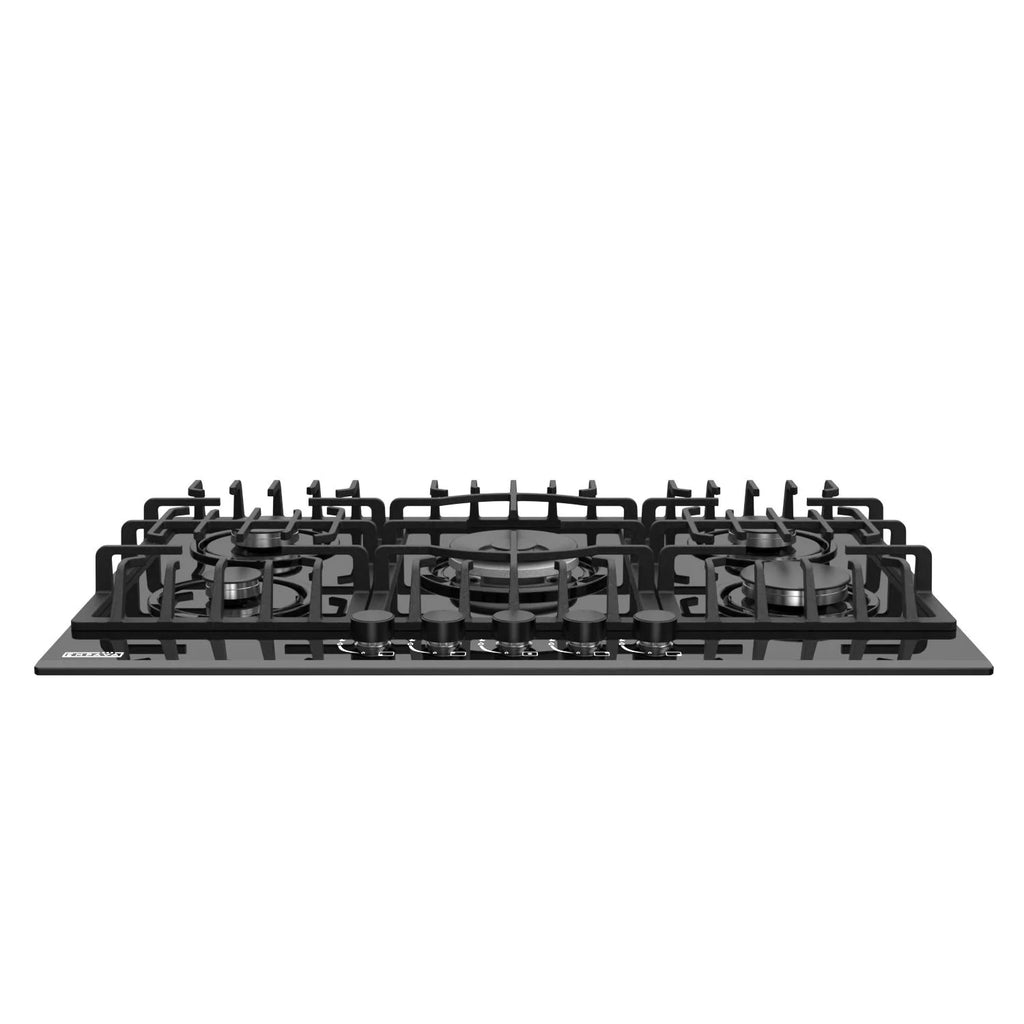 Empava 30 in. Gas Cooktop with 5 Sealed Burners, Black Tempered Glass S851