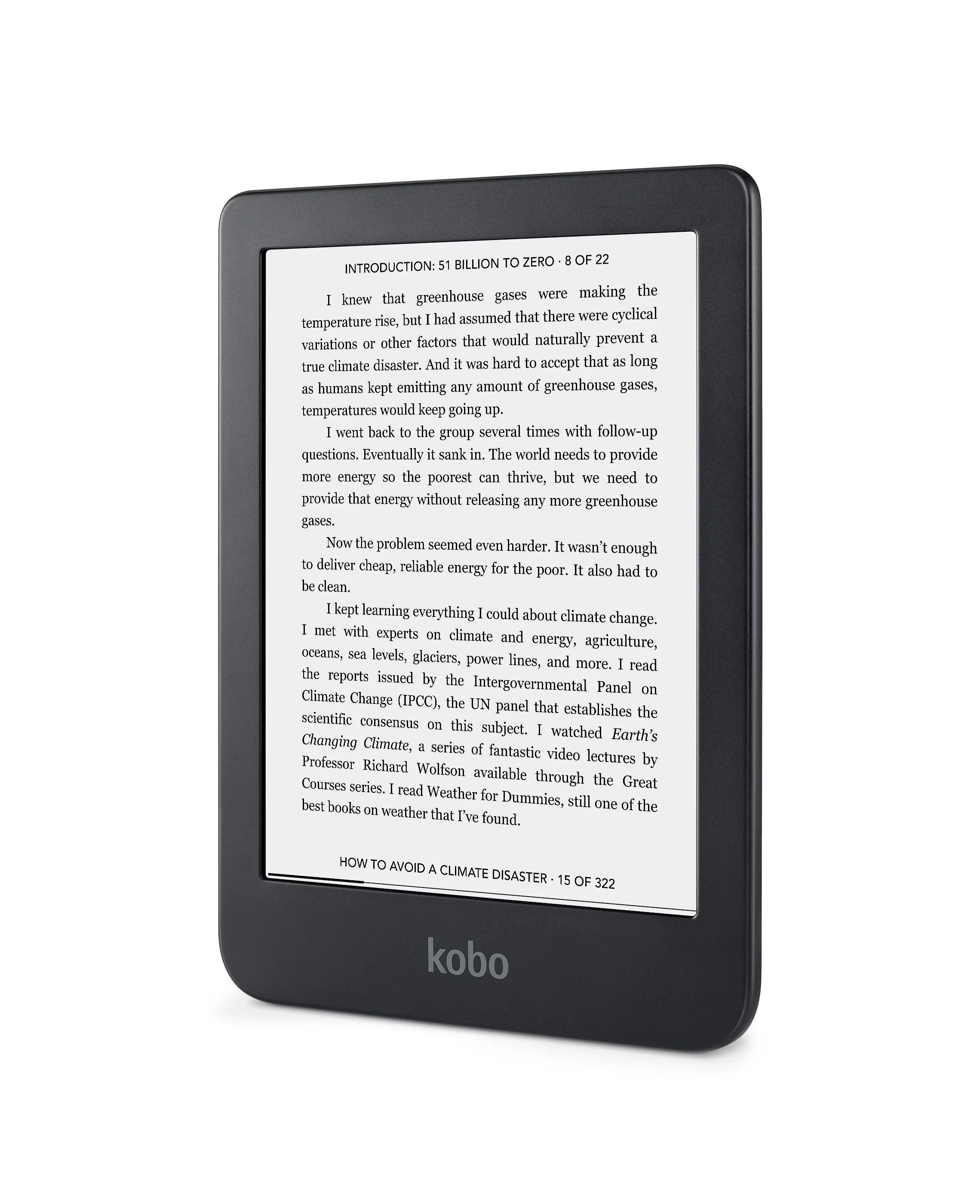Kobo Clara 2E HD eReader - 6" Glare-Free Waterproof X107
