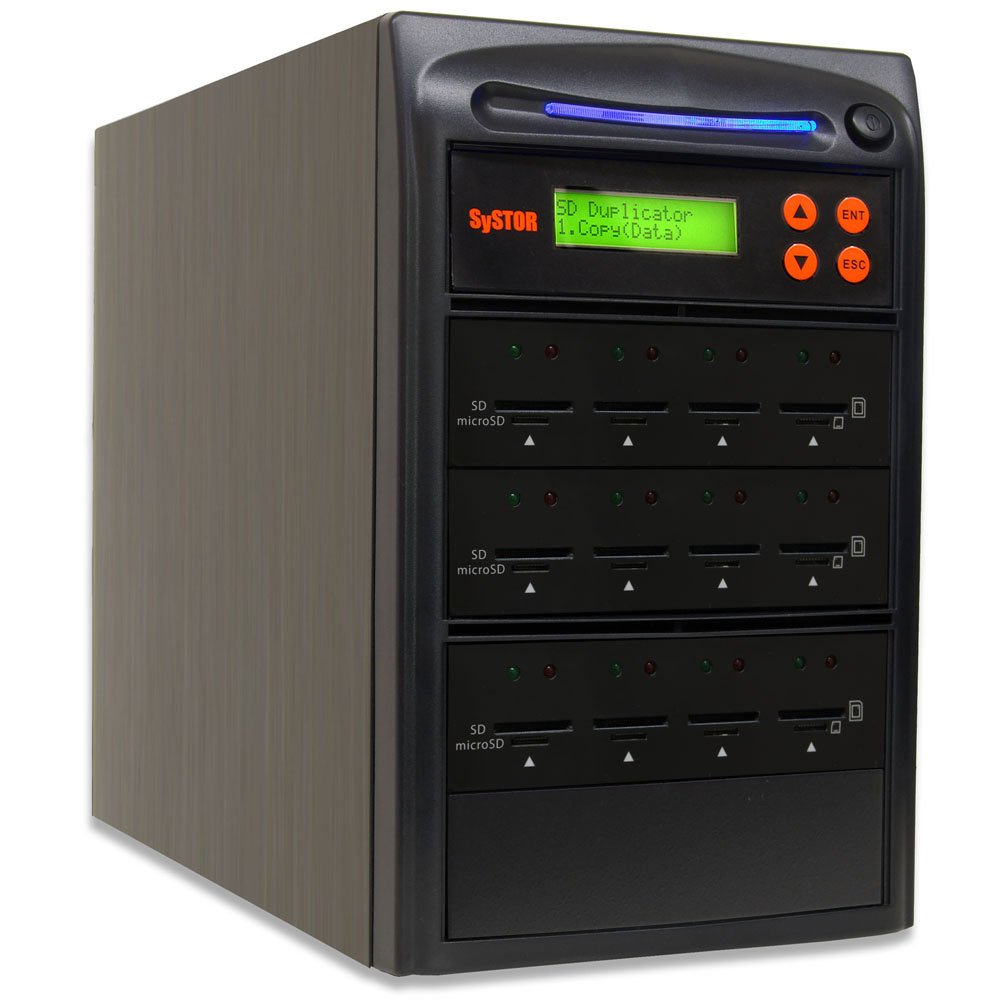 Systor 1:7 SD/microSD Card Duplicator, Standalone Flash Memory Copier & Eraser J12127