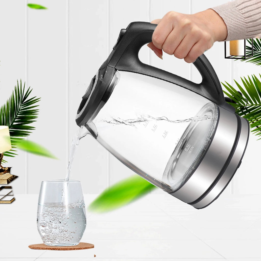 1.7L Electric Kettle 1500W Glass with Auto Shut-Off L330