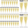 36 Pcs Plastic Champagne Flutes 4.5 oz Clear Toasting Glasses for Party V61372
