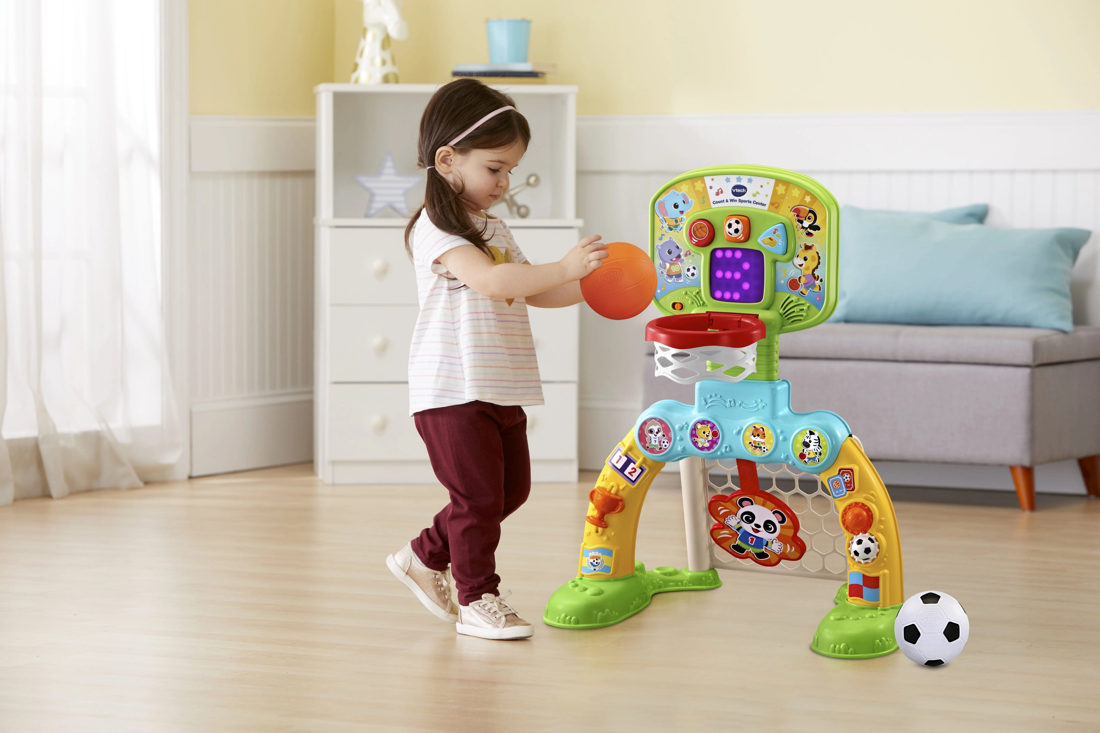 VTech Count & Win Sports Center Basketball and Soccer Toy for Toddlers X682