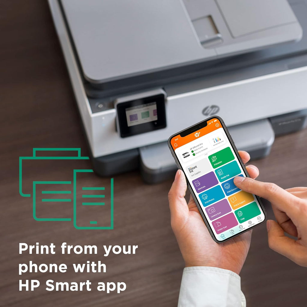 HP OfficeJet Pro 9018e Wireless All-in-One Inkjet Printer with Auto 2-Sided Printing L258392