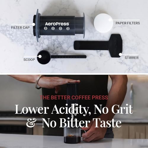 AeroPress Original XL Coffee Press – 3-in-1 Portable Coffee Maker for Camping & Travel Y52044