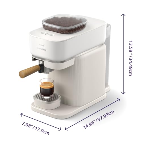 Philips Baristina Espresso Machine, Compact, 16 Bar Pump Pressure, Black B155