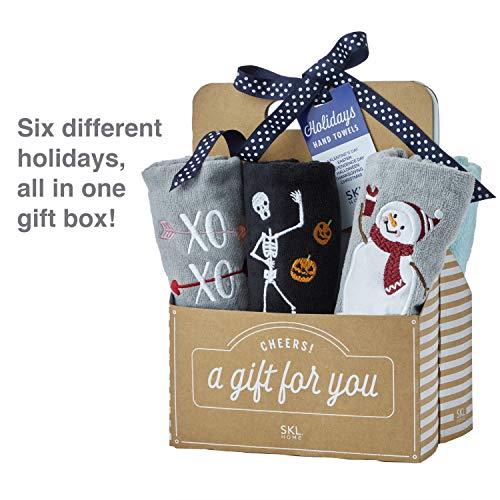 SKL Home by Saturday Knight Ltd. Holidays 6pc Hand Towel Gift Set P13231