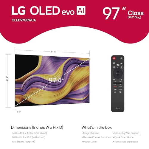 LG 55-Inch Class OLED evo AI 4K G5 Series Smart TV C8860