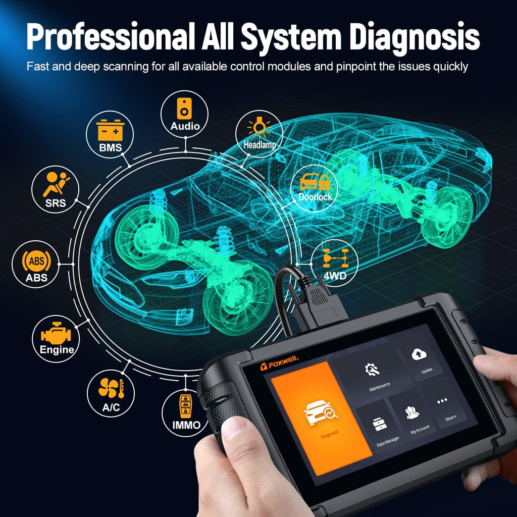 FOXWELL NT809 Bidirectional Scan Tool, All System OBD2 Scanner with 30 Service Reset B986