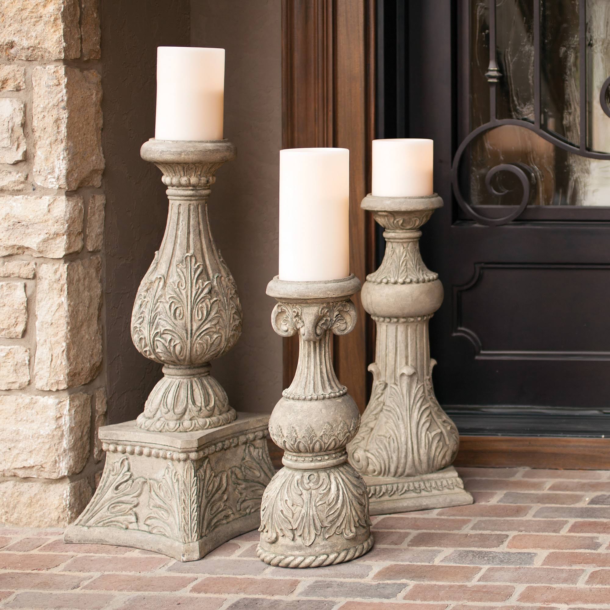 GG Collection 30in Floor Candlestick J1161