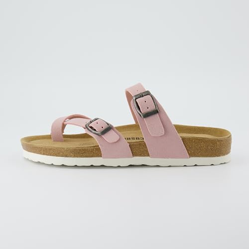 CUSHIONAIRE Women's Luna Cork Footbed Sandal I795